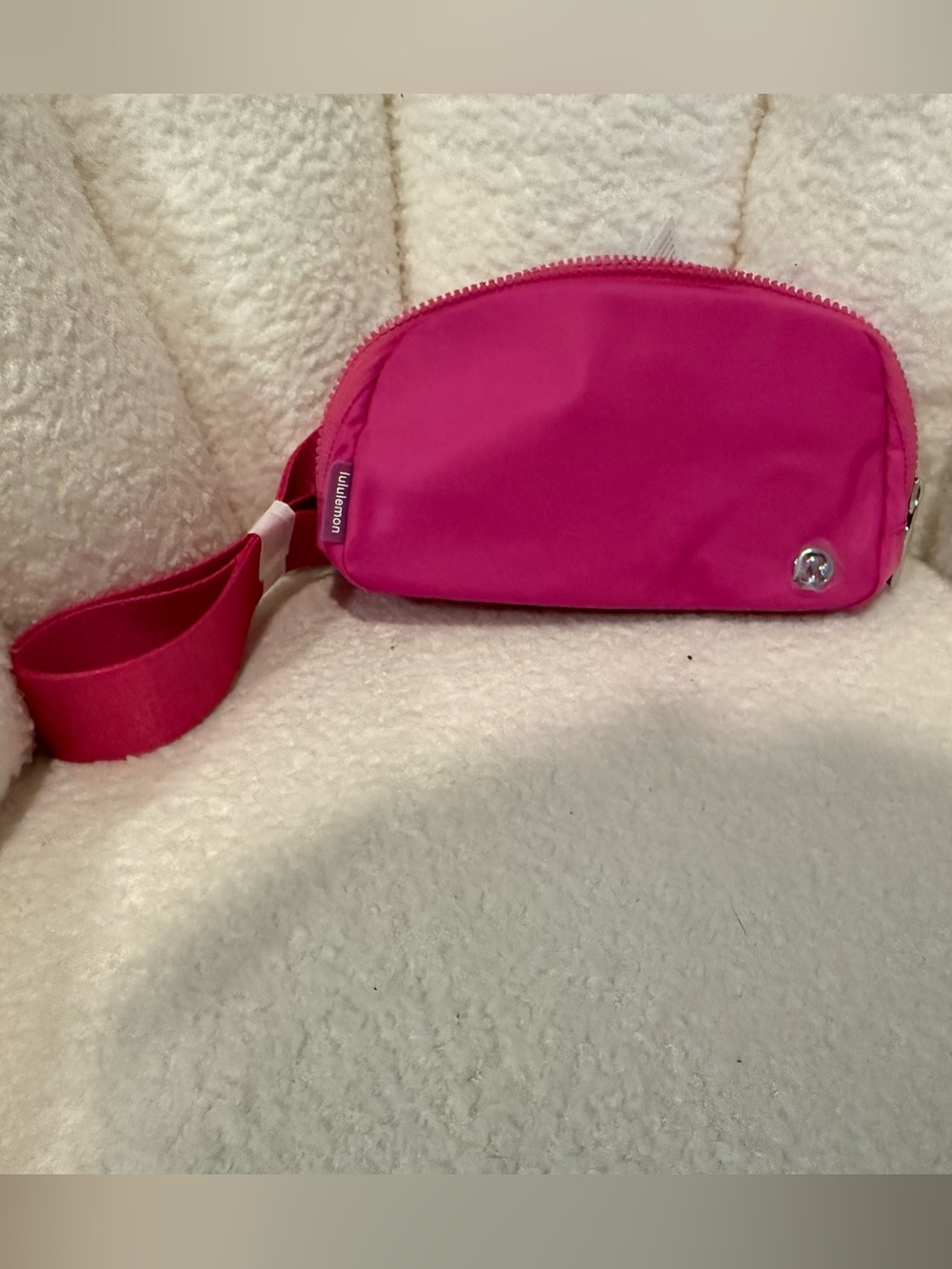 lululemon Bright Pink Waist Pack with Adjustable Strap